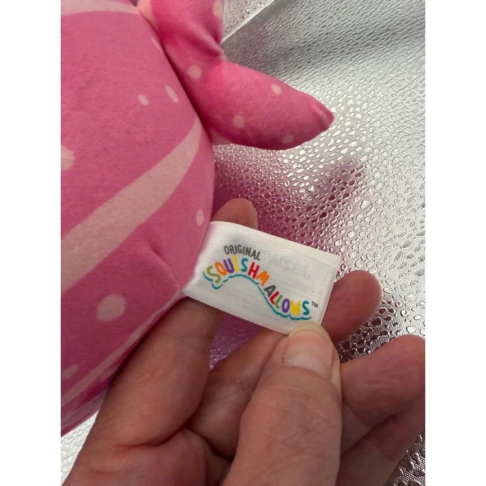 Squishmallows Aidy Pink Whale Shark Valentine Heart Plush 8 inch Kellytoy NWT